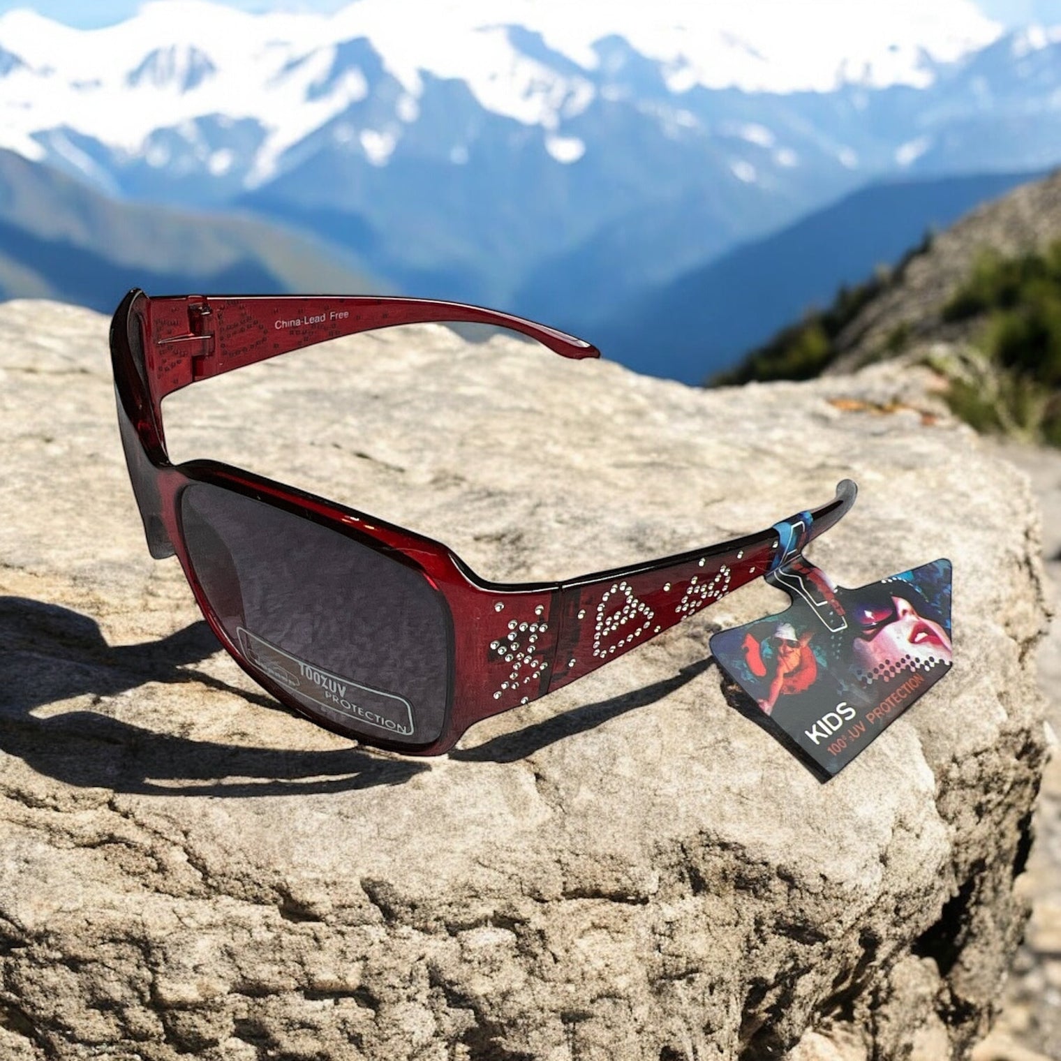 Mountain Shades Kids ChloeSunglasses - Ages 4-6 (Ruby Red)