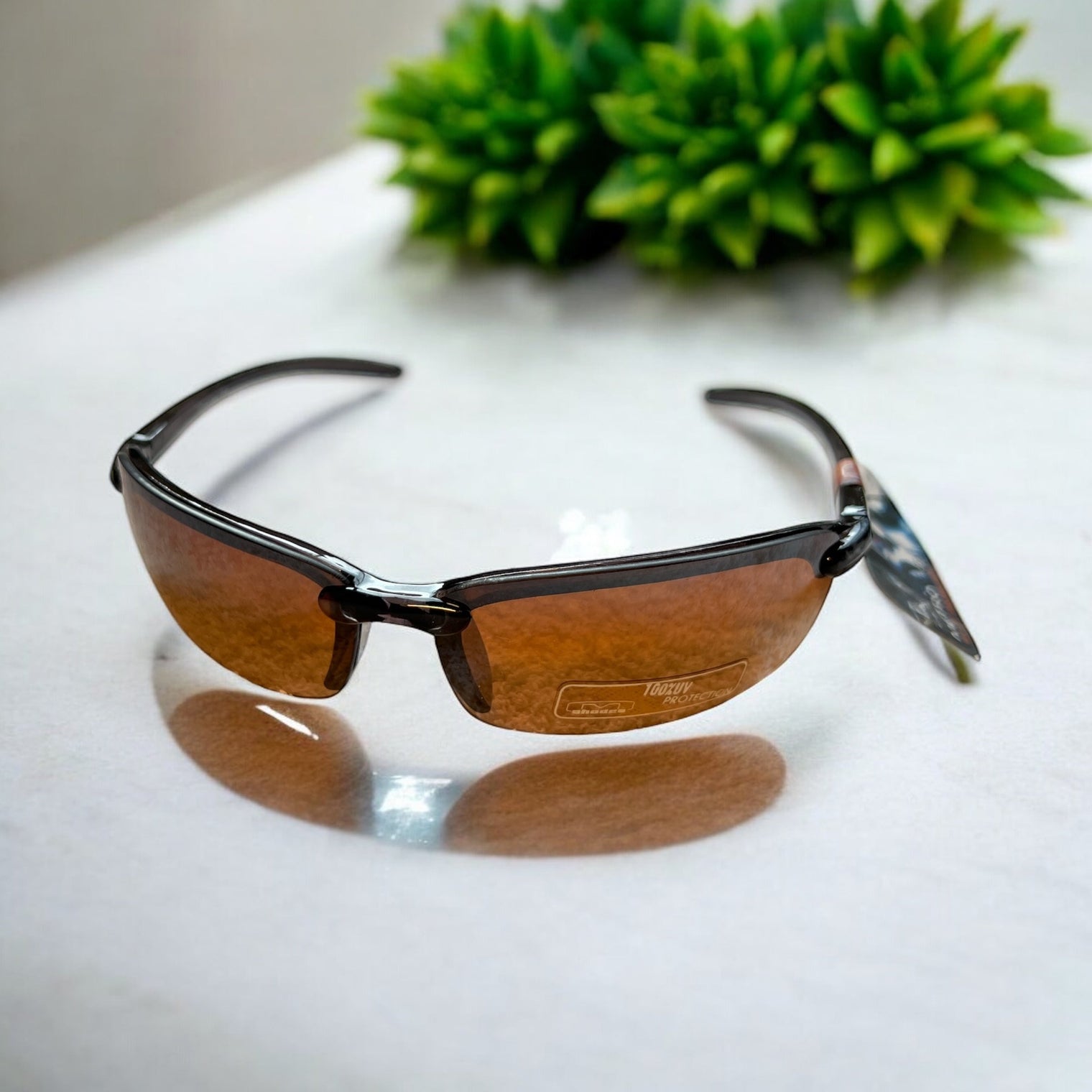 Mountain Shades Mentor Sunglasses (Black with Amber Lenses)