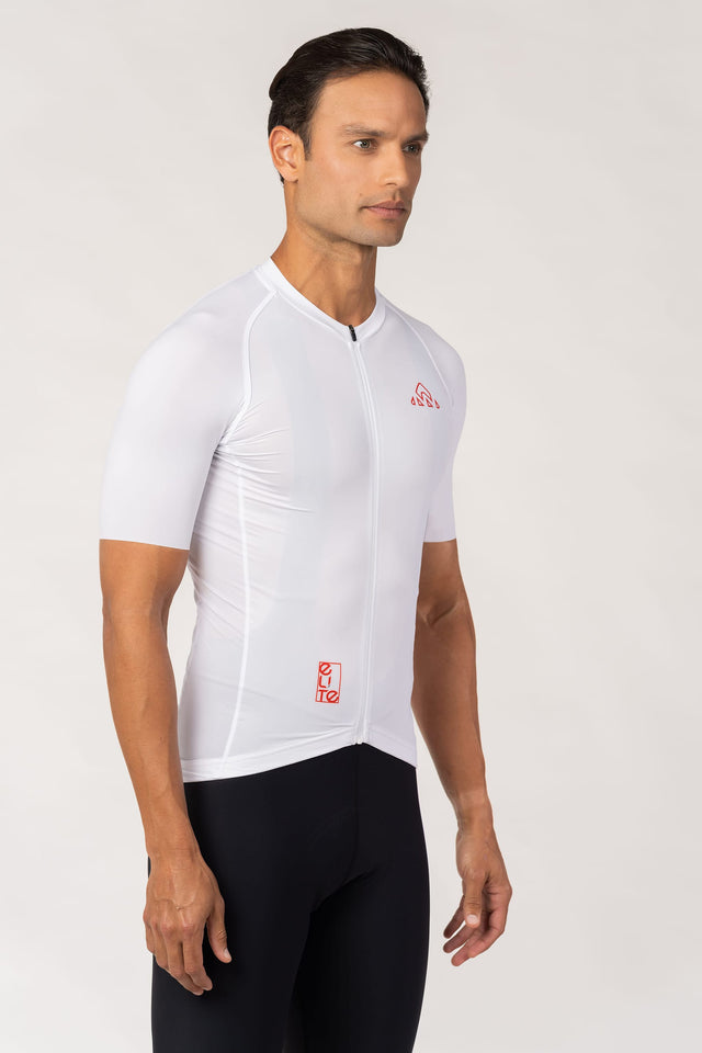 Men's DNA White Elite Cycling Jersey
