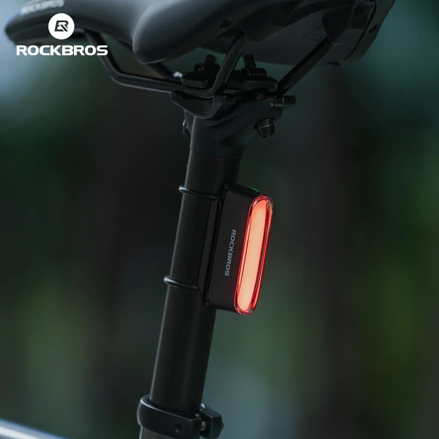 ROCKBROS Magnetic Smart Tail Light with Brake Sensing IPX6 Waterproof