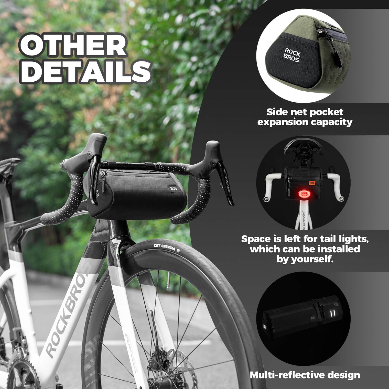 ROCKBROS Versatile 2 in 1 Bike Bag Waterproof Handlebar Bag With Shoulder Strap