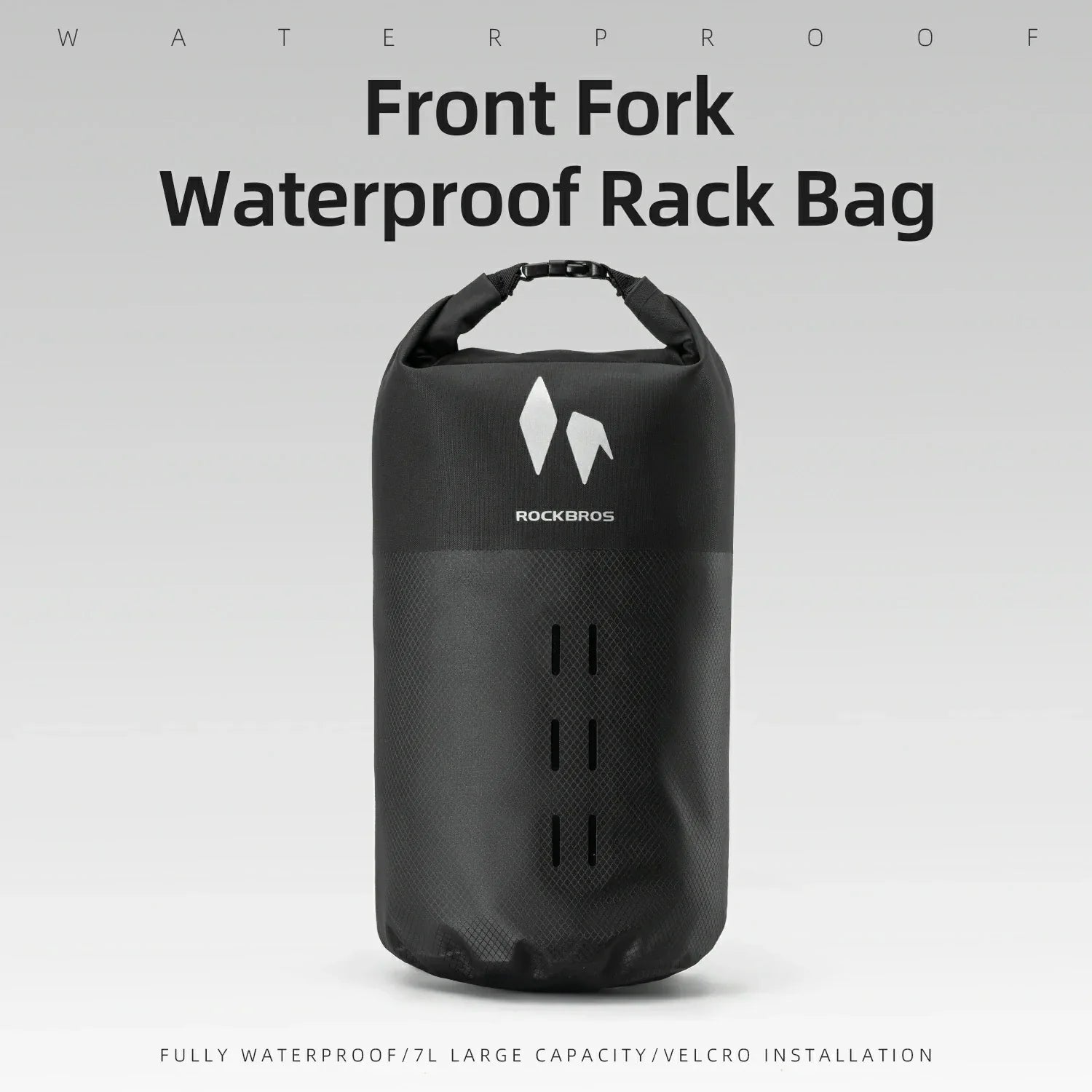 100% Waterproof Front Fork Rack Bag 7L-RideMate