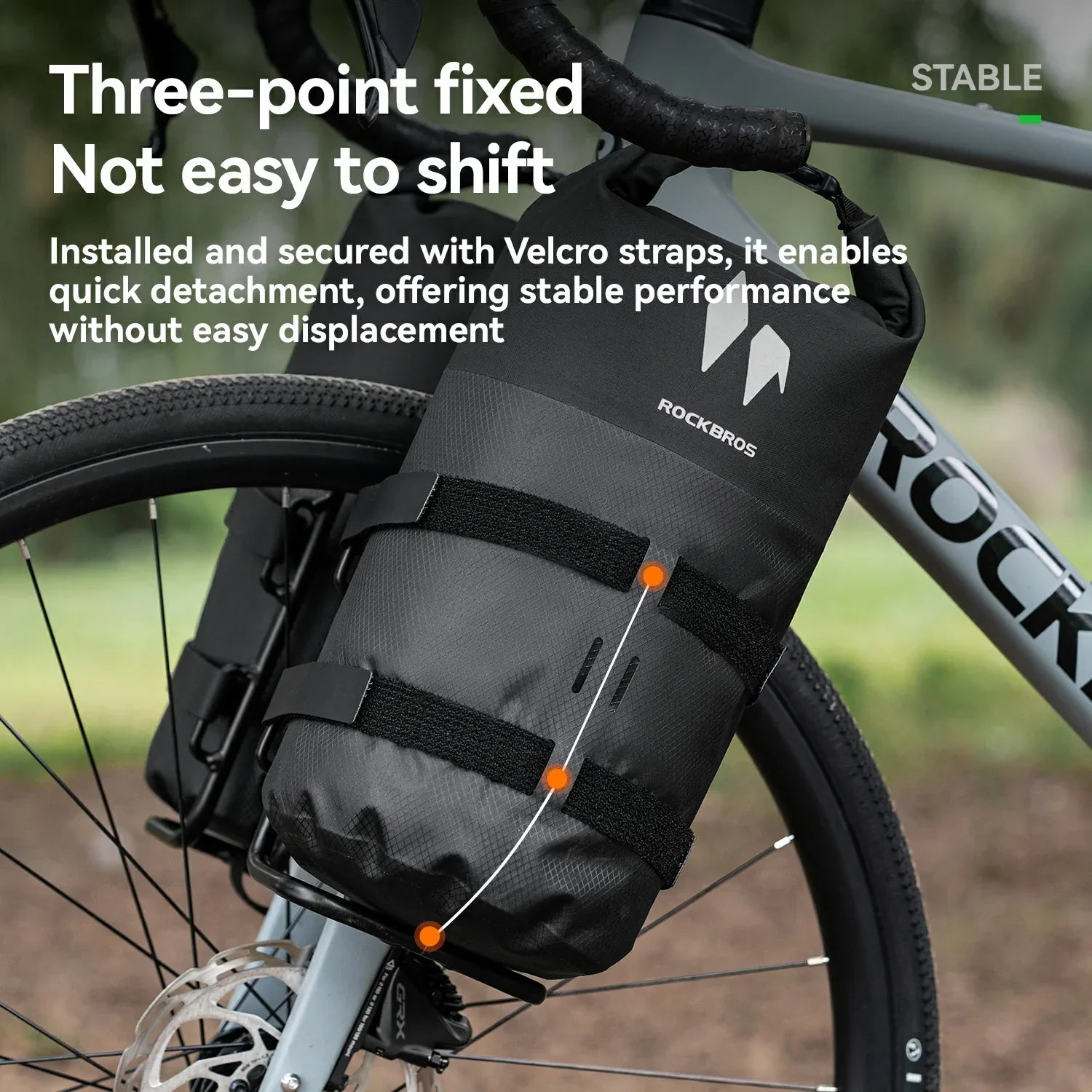 100% Waterproof Front Fork Rack Bag 7L-RideMate