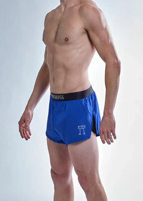 Men's Royal Blue 2" Half Split Shorts (XS, S, M, L, XL)