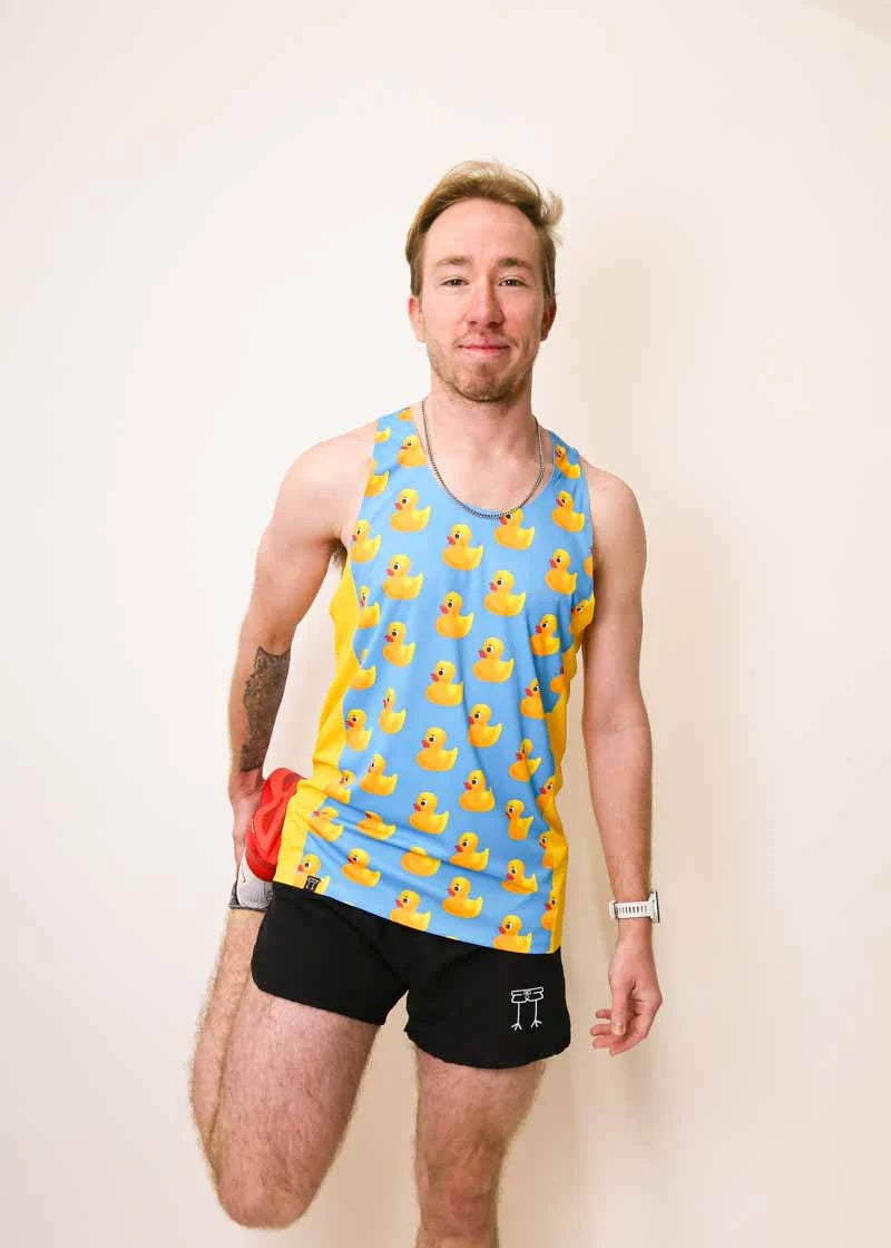 Men's Rubber Ducky Performance Singlet (Blue)