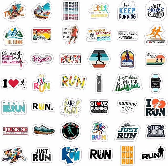 90 Running Stickers Collection
