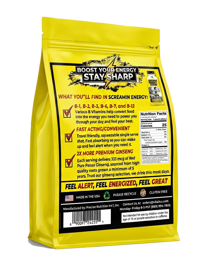Screamin Energy Vanilla Latte Sugar Free