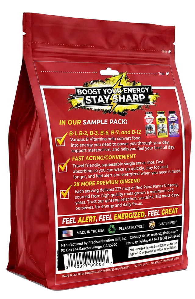 Screamin Energy Sample Pack - 6 Pouches