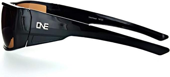 Optic Nerve, Steelhead, Unisex Sports Sunglasses - Shiny Black Frame