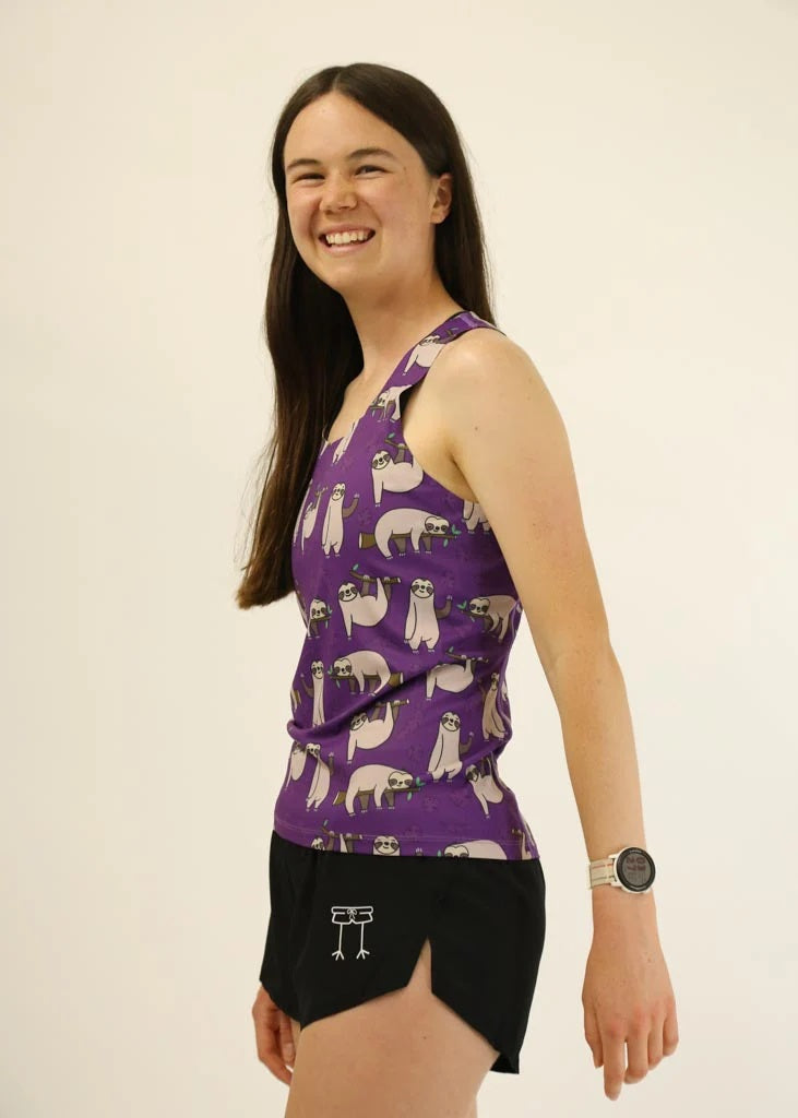Women's Sloths Performance Singlet (Purple)