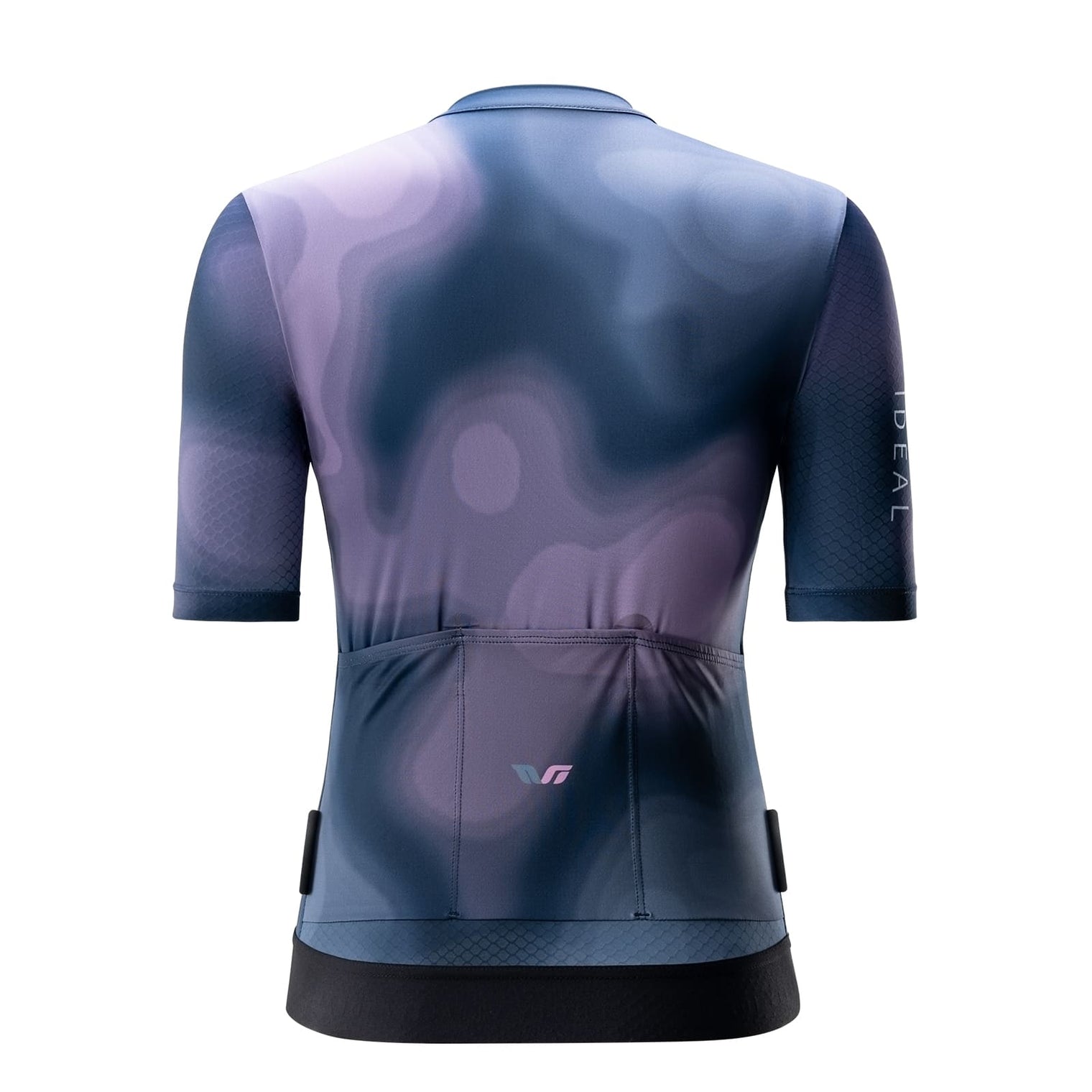 TVI Women’s Cycling Jersey Breathable Short Sleeve Navy Blue