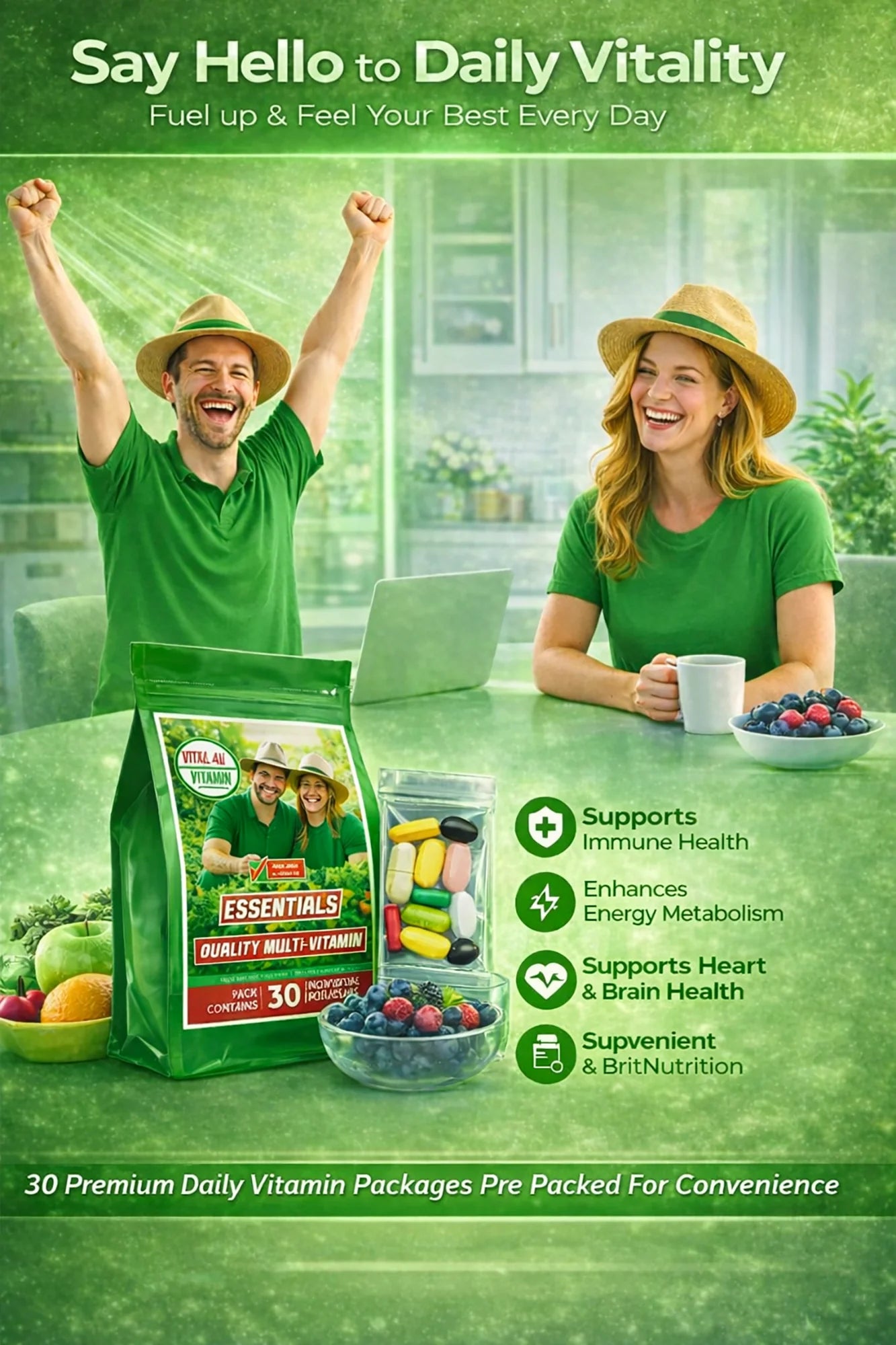 Vital 4U Essential 30-Day Multivitamin