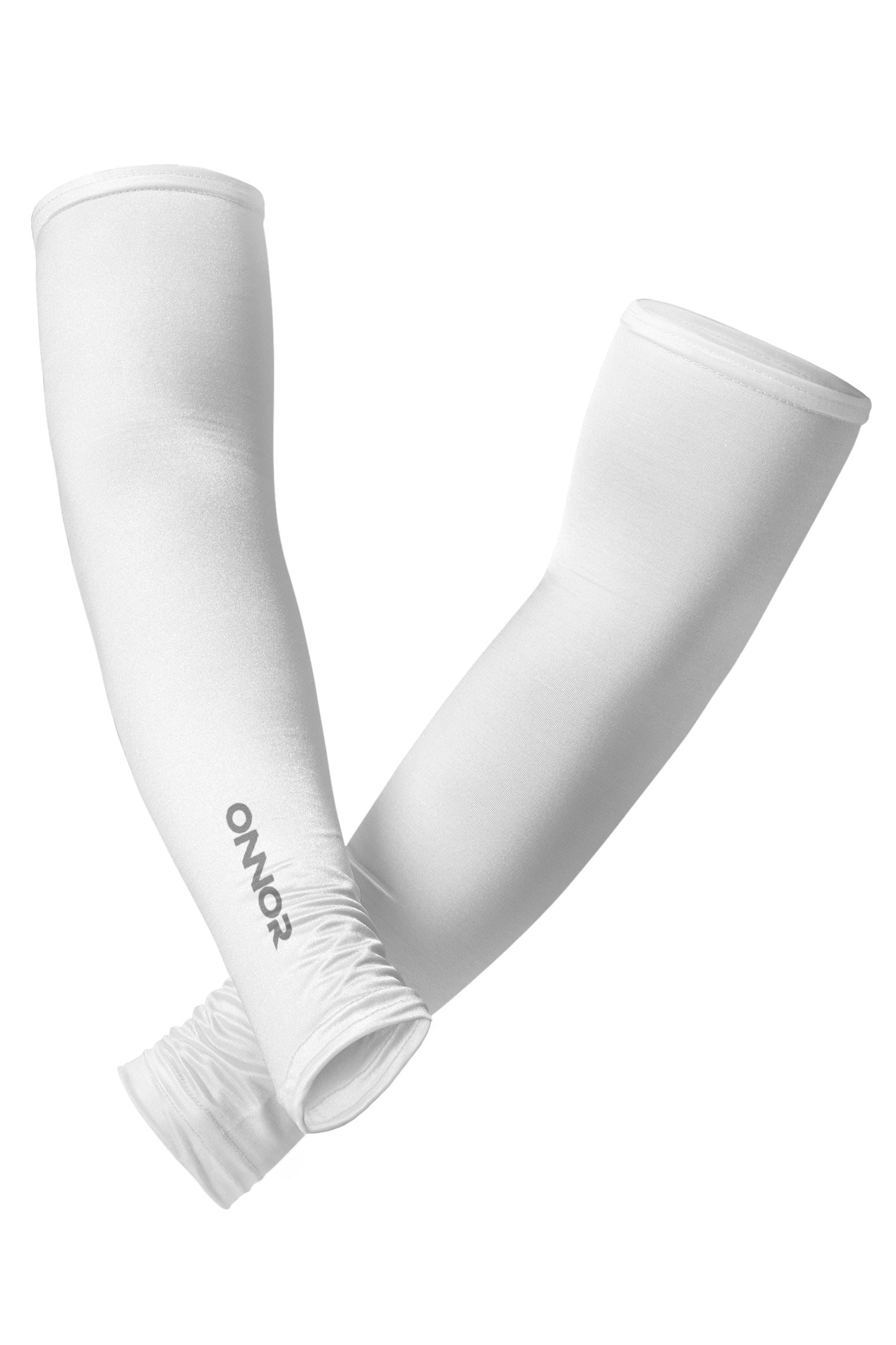 Women's White PRO Cycling Arm Sleeves