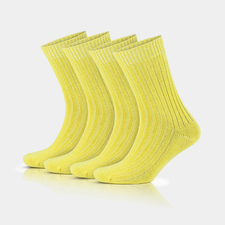 97% Cotton Crew Socks for Men and Women - Colorful