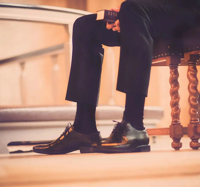 Men's Cotton Crew Seamless Dress Socks - Multicolor