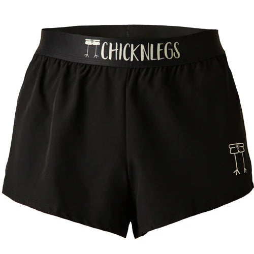 Men's Black 2" Half Split Shorts (XS, S, M, L, XL)
