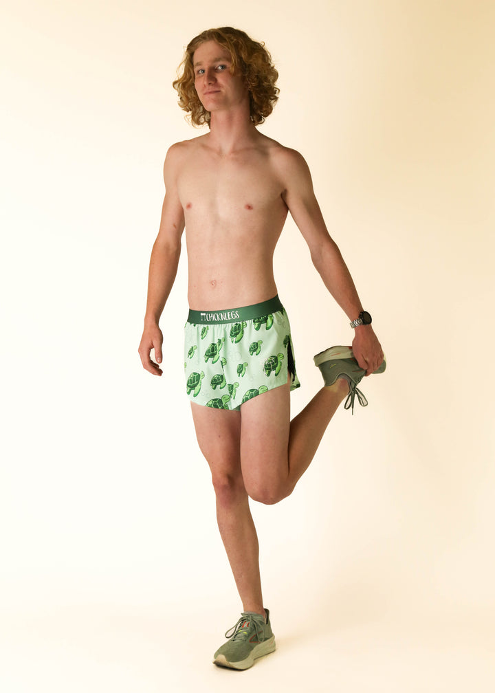 Men's Sea Turtles 2" Half Split Shorts (XS, S, M, L, XL)