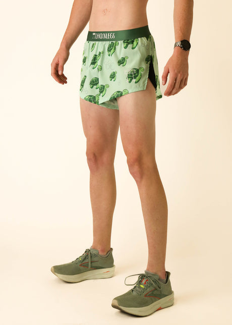 Men's Sea Turtles 2" Half Split Shorts (XS, S, M, L, XL)