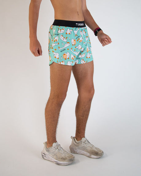 Men's Silly Goose 4" Half Split Shorts (XS, S, M, L, XL)