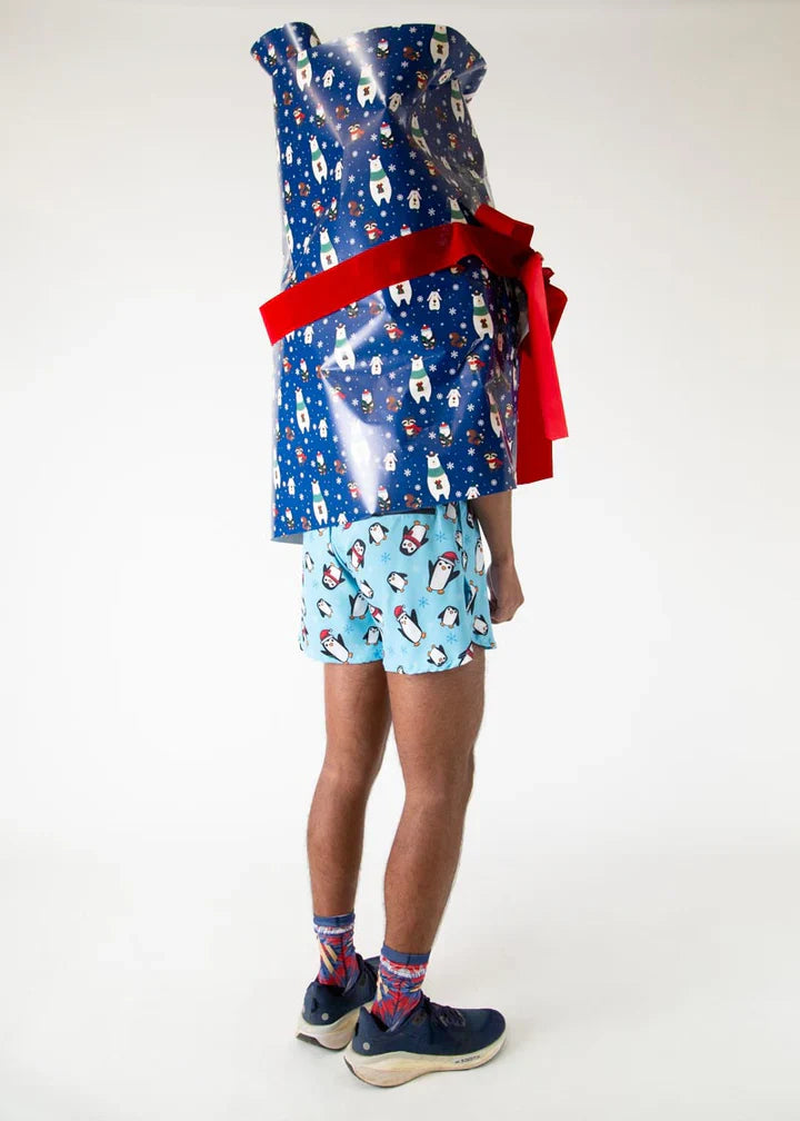 Men's Slippery Bois Penguins 4" Half Split Shorts