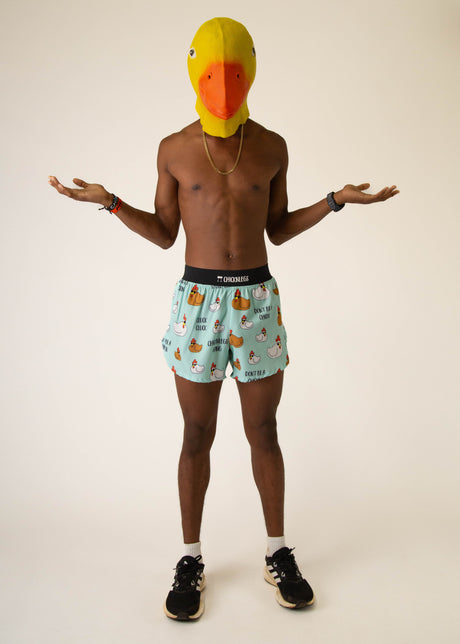 Men's Swaggy Chickens 4" Half Split Shorts