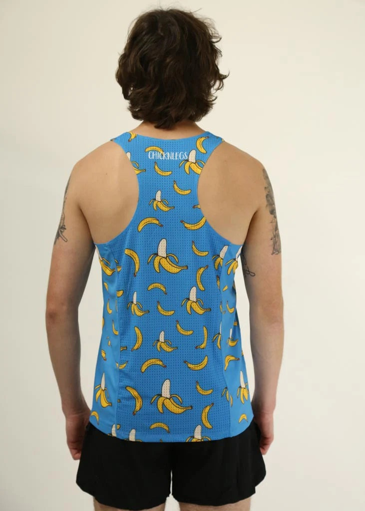 Men's Bananas Performance Singlet (Blue)