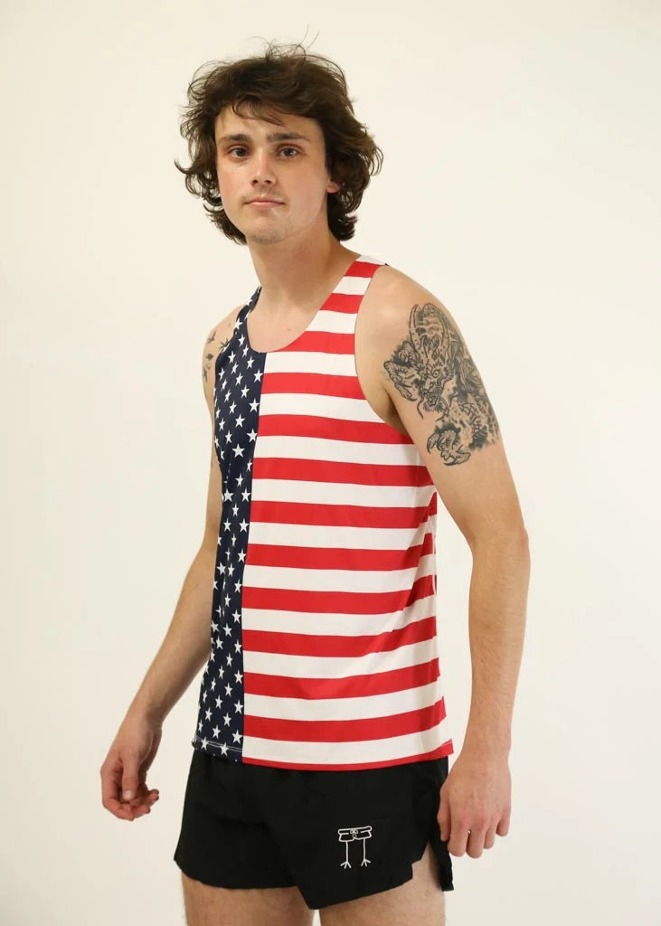 Men's USA Performance Singlet (XS, S, M, L, XL)