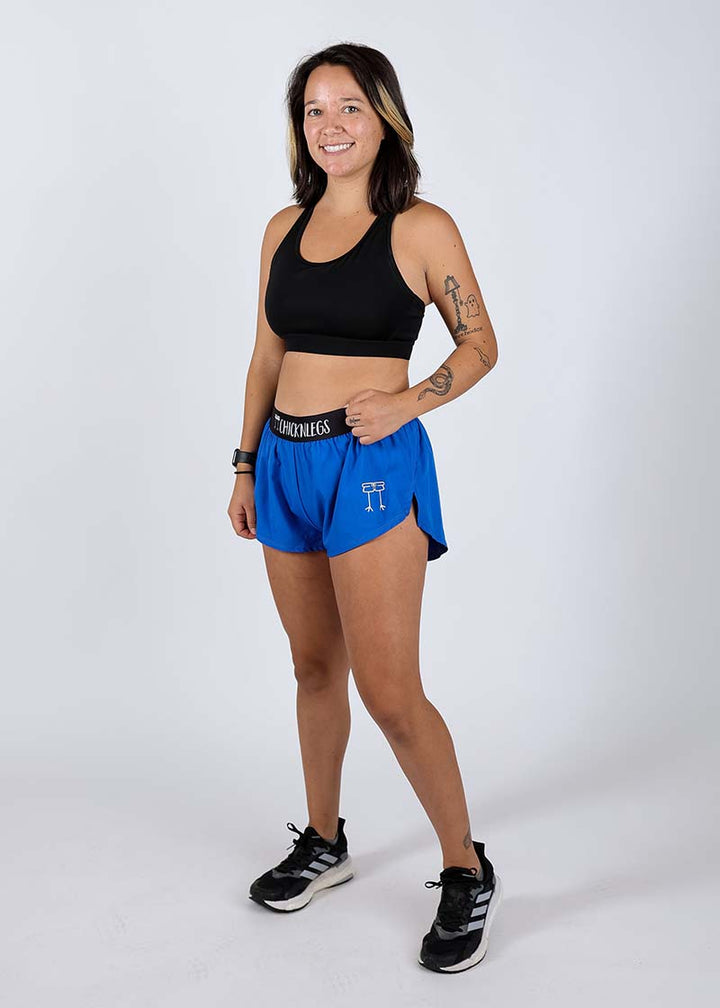 Women's Royal Blue 1.5" Split Shorts (Large)