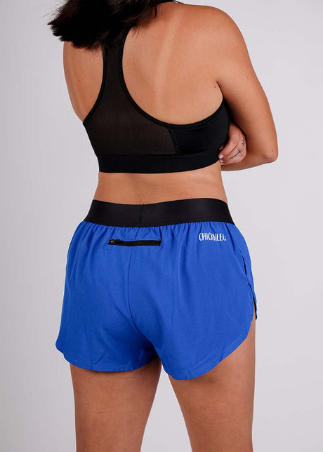 Women's Royal Blue 1.5" Split Shorts (Large)