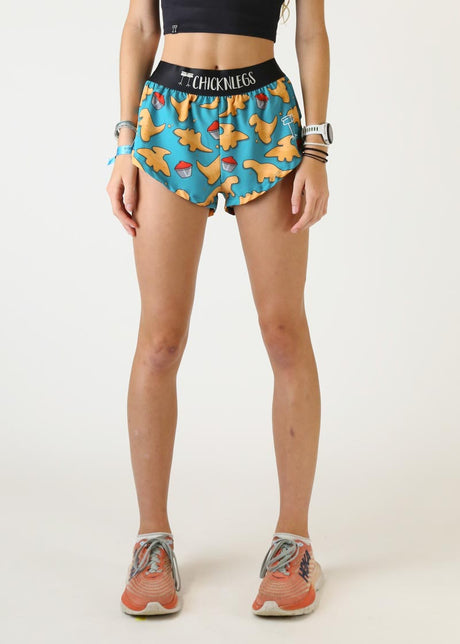 Women's Nuggets 1.5" Split Shorts (Blue) XXS XS S M L XL