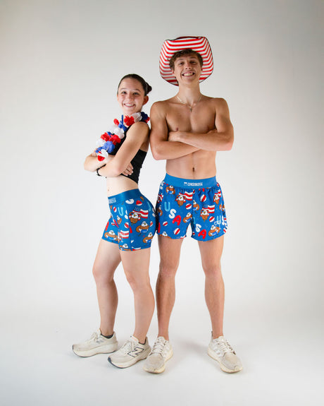 Men's Pool Party 4" Half Split Shorts (XS, S, M, L, XL)