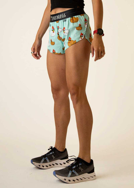 Women's Swaggy Chickens 1.5" Split Shorts
