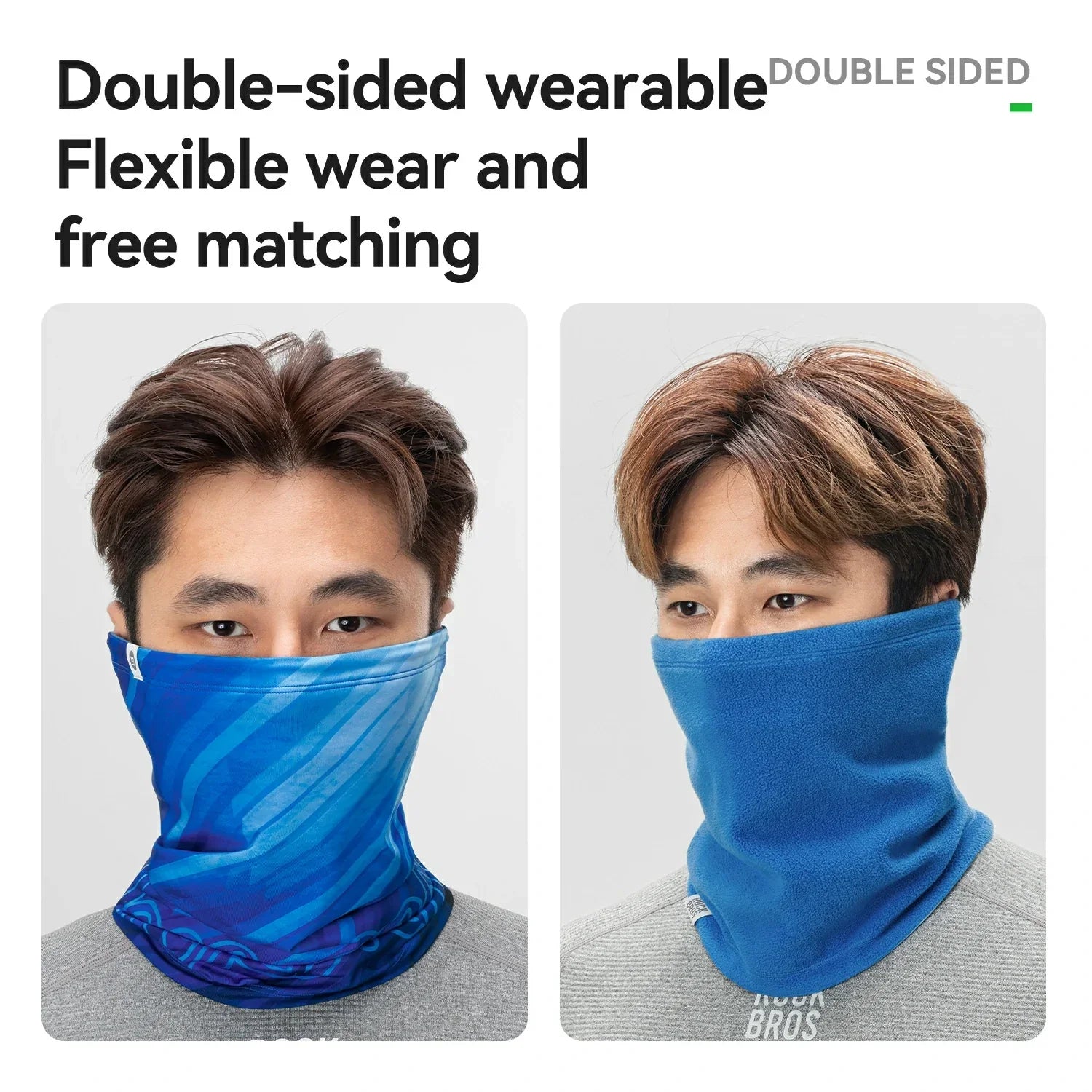 Winter Neck Gaiters Double-Sided Wear