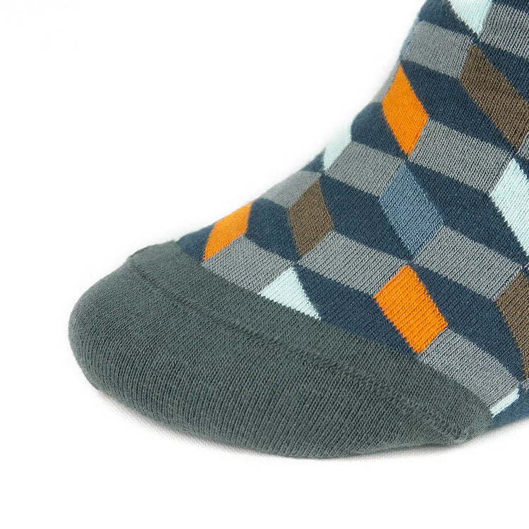 Men's Bamboo Colorful Crew Funny Dress Socks