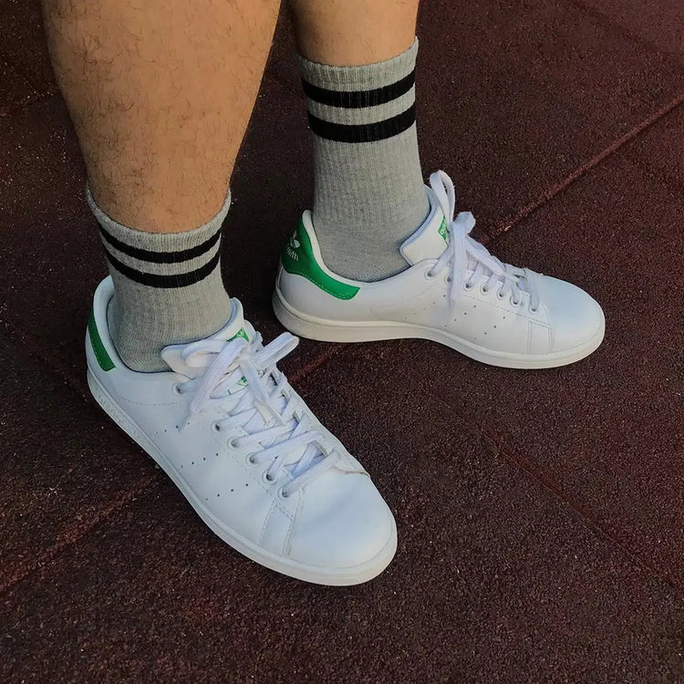 Men's Cotton Quarter Striped Retro College Socks