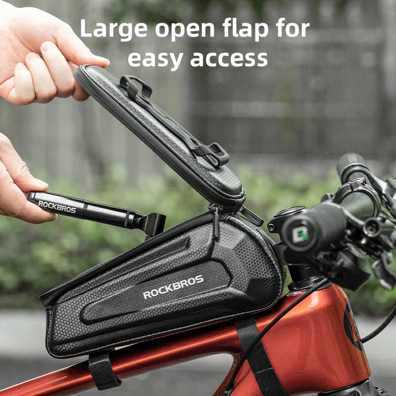Hardshell Top Tube Bag with Phone Mount
