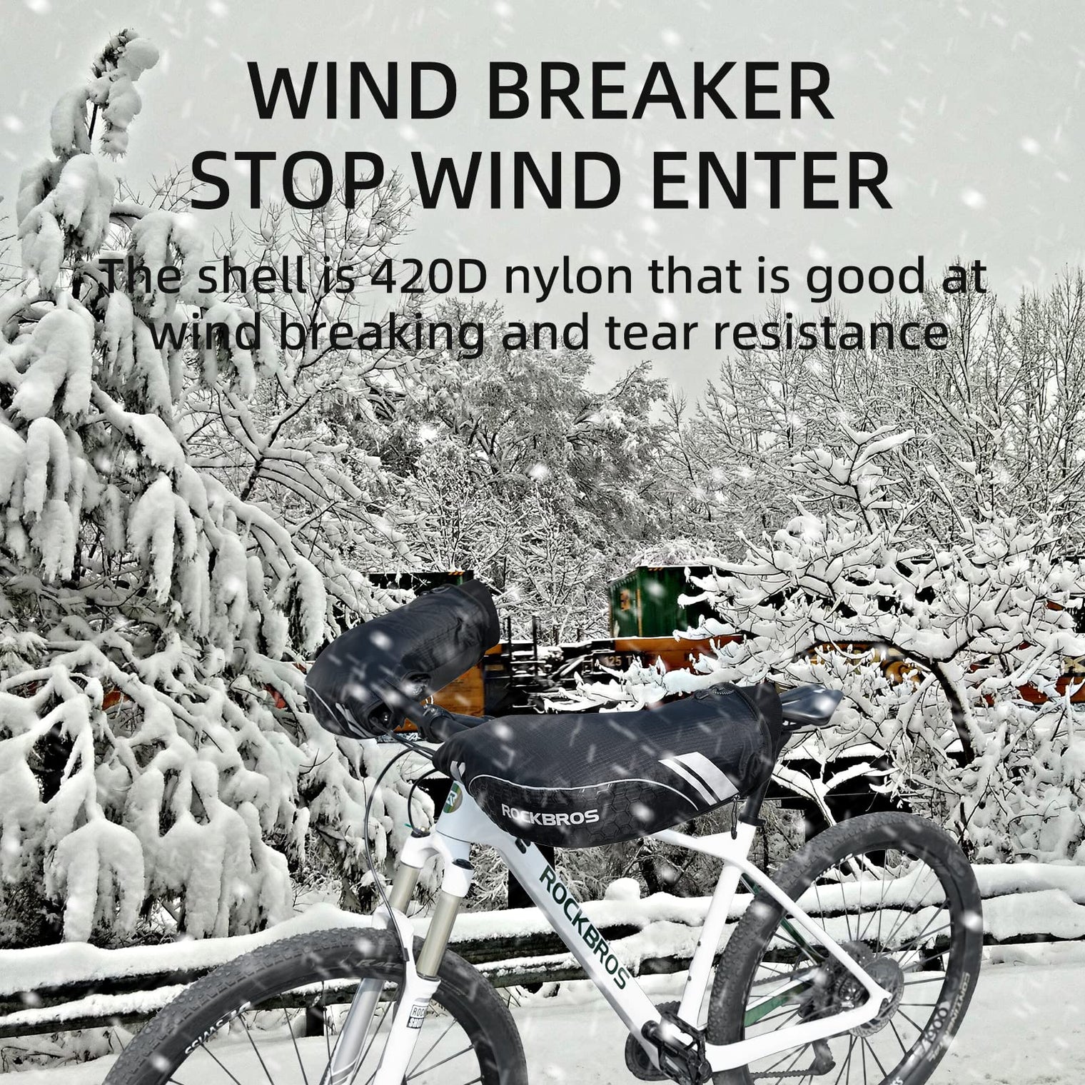 ROCKBROS Thinsulate Windproof Thermal Mountain Bike Handlebar Mittens