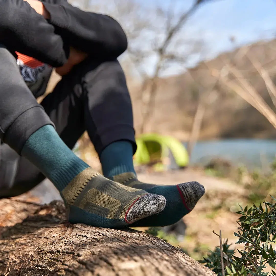 Merino Wool Crew Lightweight Hiking Boot Socks for Men and Women