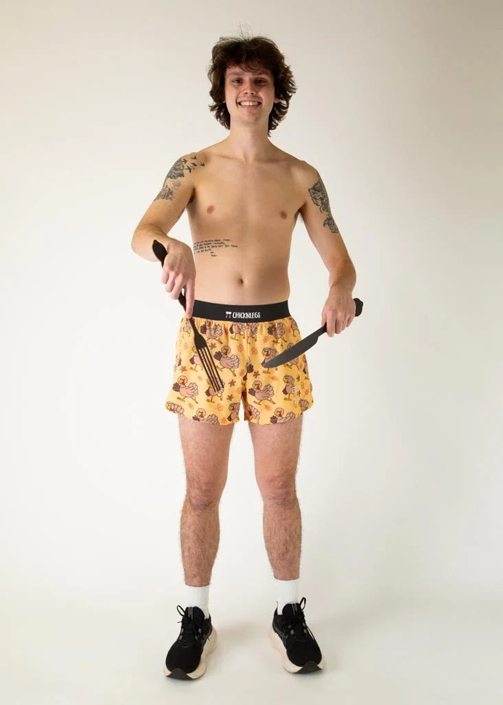 Men's Pardoned Turkeys 4" Half Split Shorts