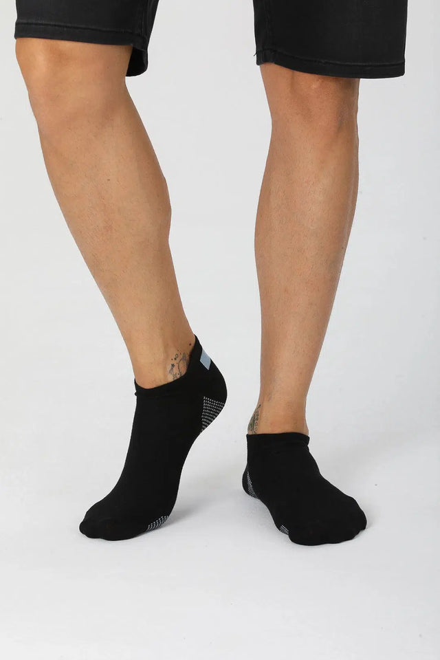 Men's Cotton Black Low-Cut Sneaker Socks