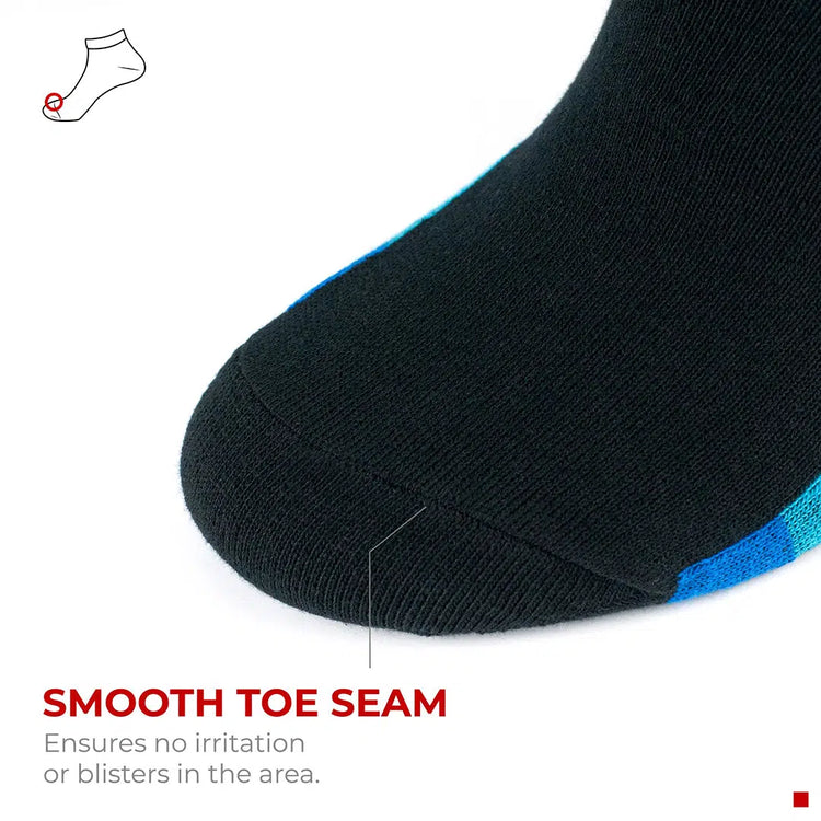 Men's Cotton Low Cut Thin Black Athletic Socks