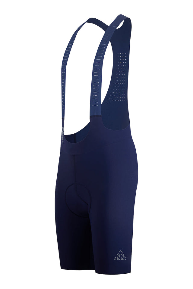 Men's Seamless Blue Pro Cycling Bib Shorts