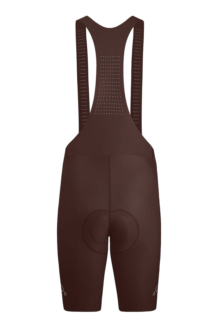 Men's Seamless Brown Pro Cycling Bib Shorts