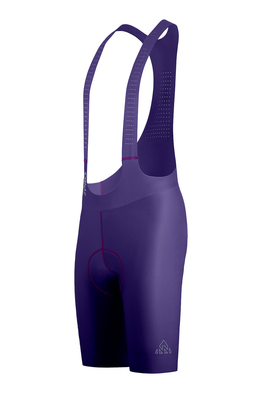 Men's Seamless Purple Pro Cycling Bib Shorts