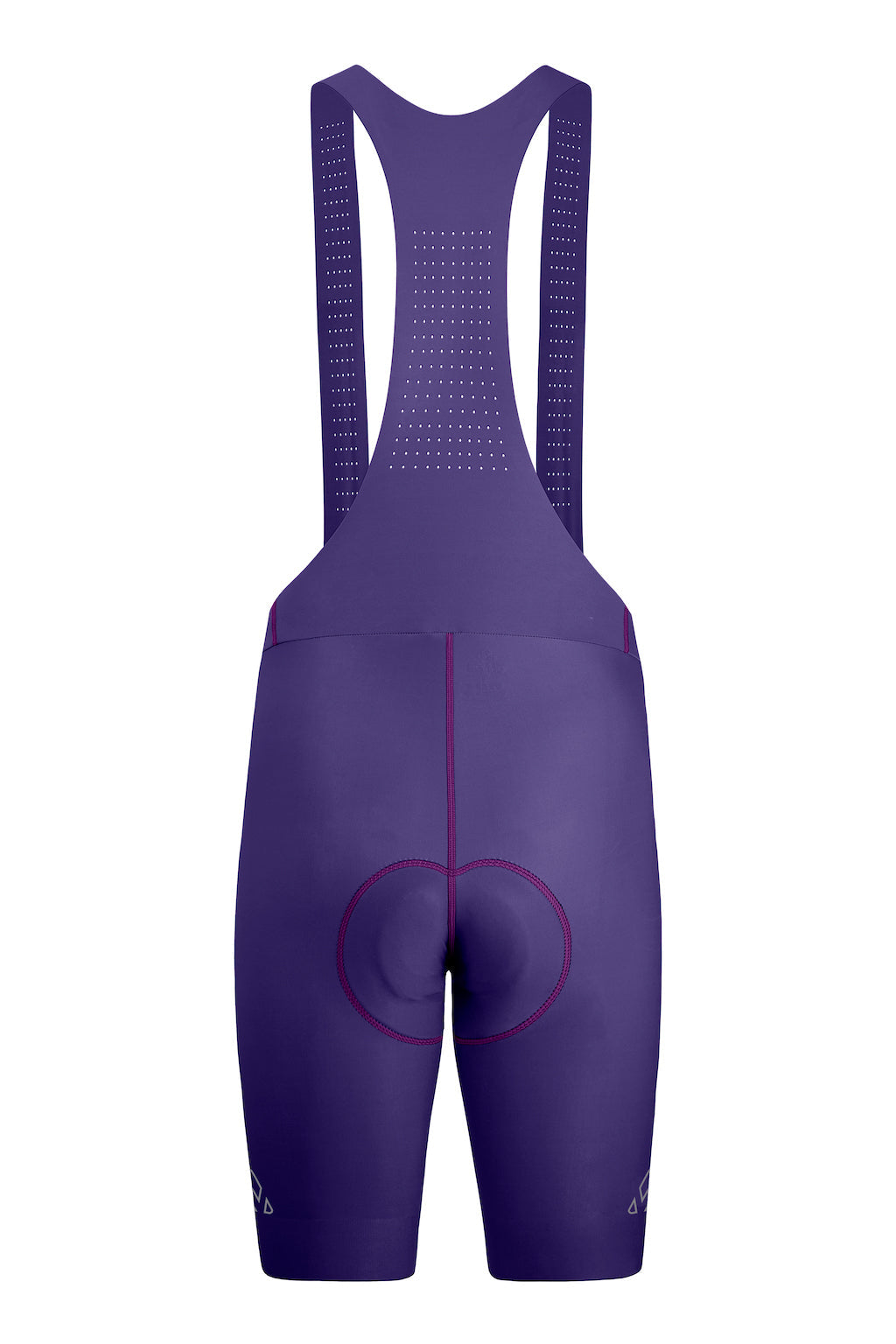 Men's Seamless Purple Pro Cycling Bib Shorts