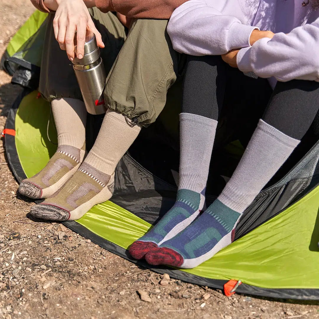 Merino Wool Crew Lightweight Hiking Boot Socks for Men and Women