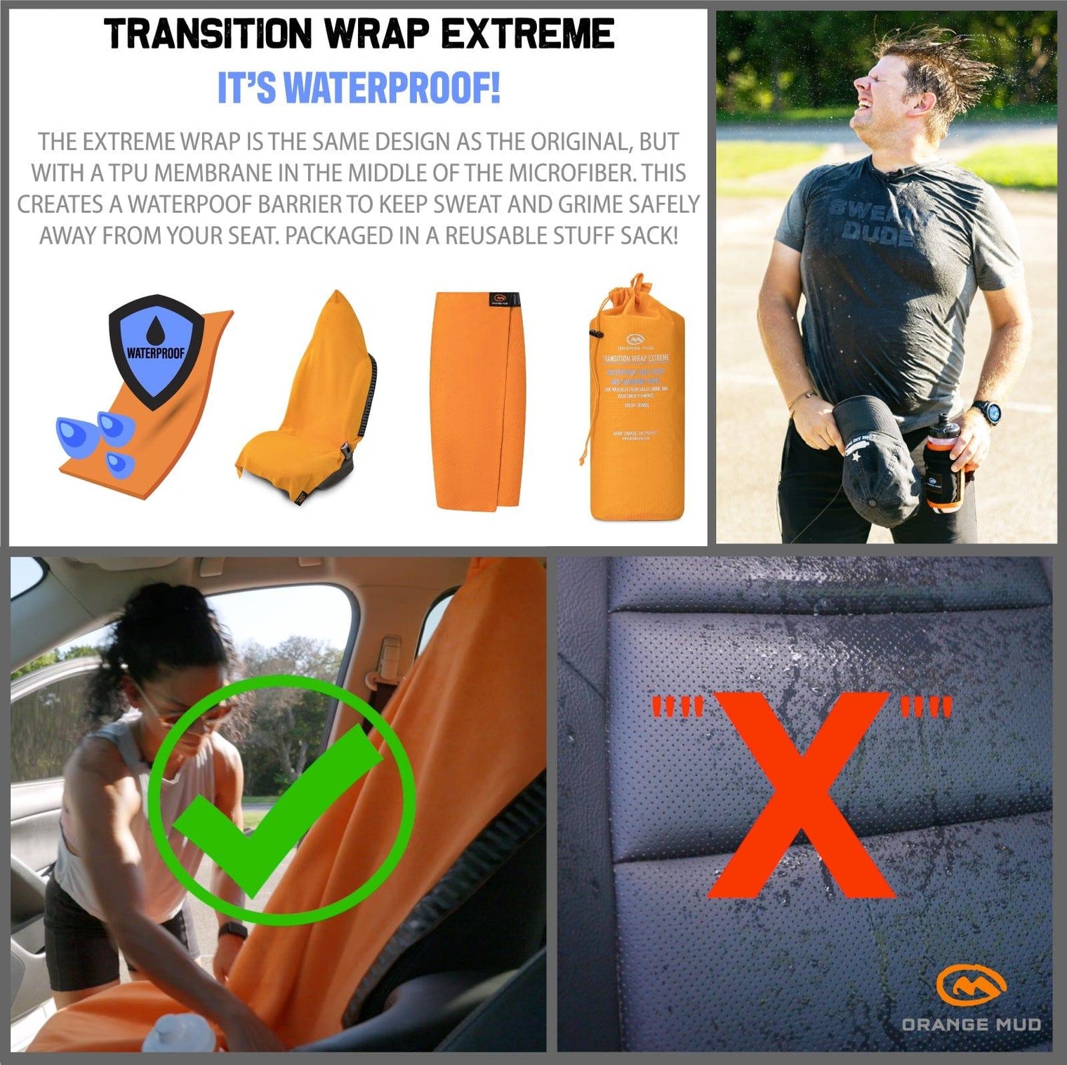 Transition Wrap Extreme: Waterproof Seat Cover and Changing Towel