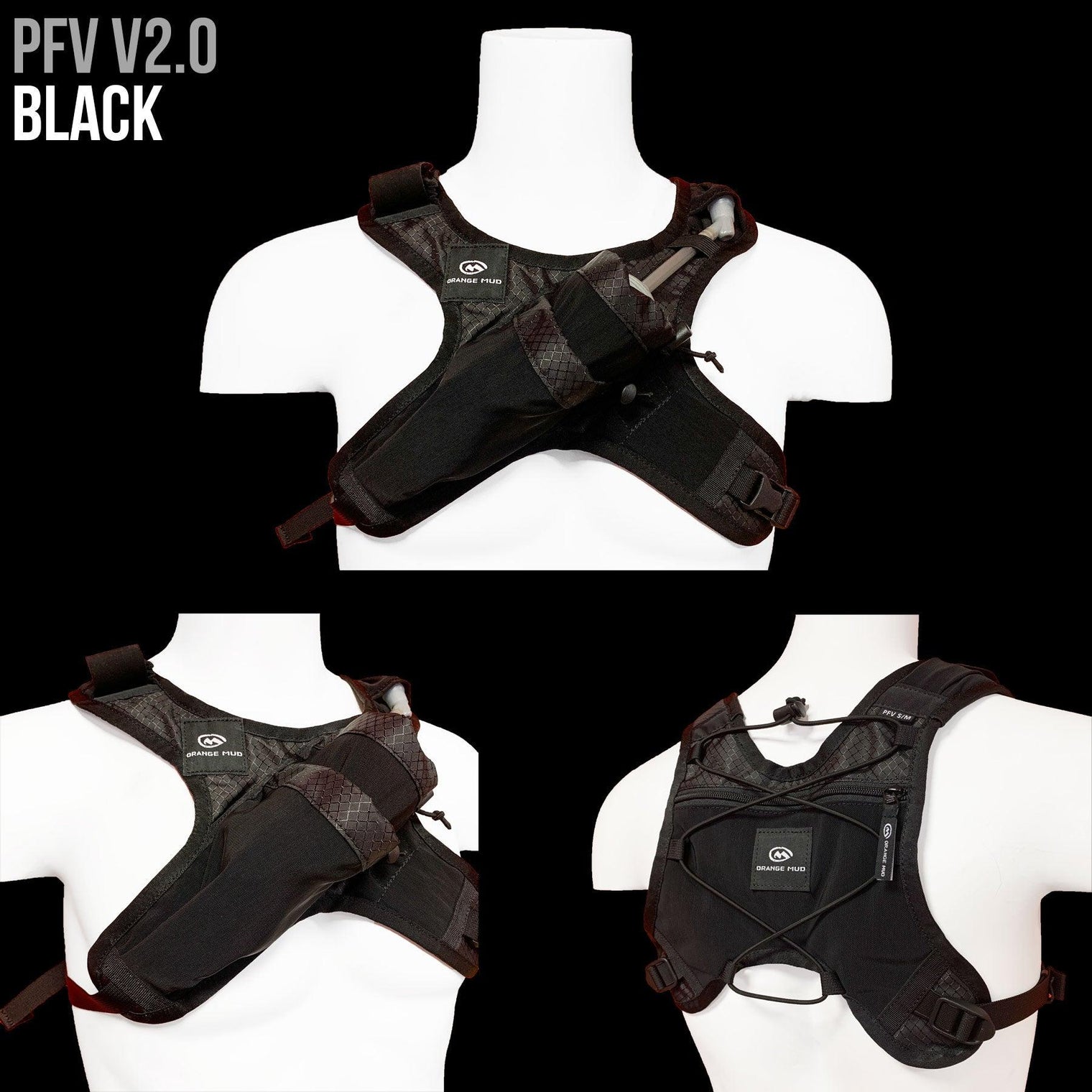Phone. Flask. Vest. PFV V2.0: Ideal for running and riding less than 2 hours.