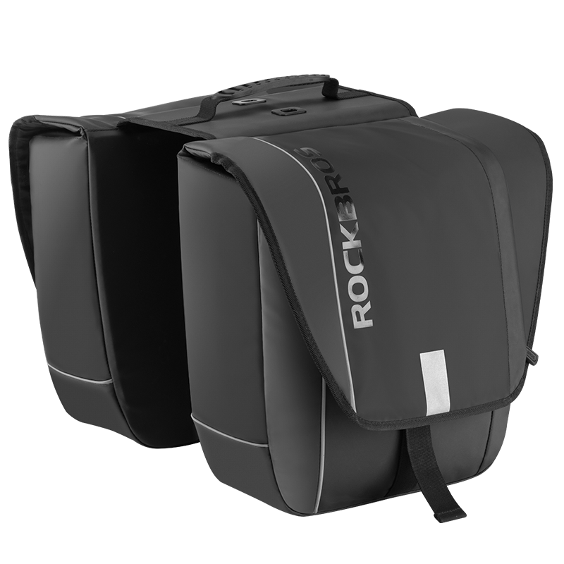Super 30-Litre Bicycle Saddlebags in Black