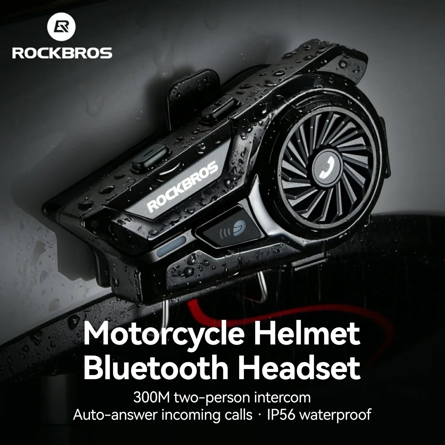 R1 Motorcycle Bluetooth Communication Headset Helmet Speakers